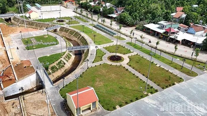 Một góc Khu phát huy giá trị di tích Nhà lưu niệm Cụ Huỳnh Thúc Kháng. (Ảnh: QV)
