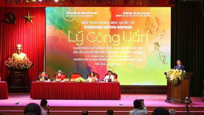 Hội thảo khoa học quốc tế về Hoàng đế Lý Công Uẩn. (Ảnh: VG)