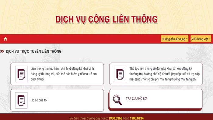 Thủ tục liên thông điện tử về đăng ký khai sinh, đăng ký thường trú, cấp thẻ bảo hiểm y tế, cấp thẻ căn cước cho trẻ em dưới 6 tuổi trên Cổng Dịch vụ công quốc gia. (Ảnh: nhandan.vn)