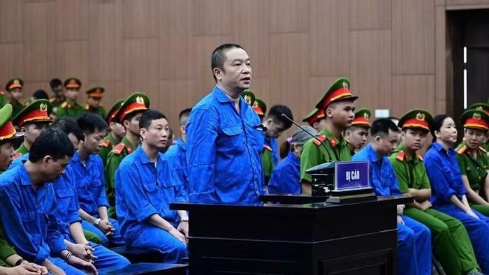 Bị cáo Trần Văn Trường tại phiên tòa. (Ảnh: VŨ PHƯƠNG)