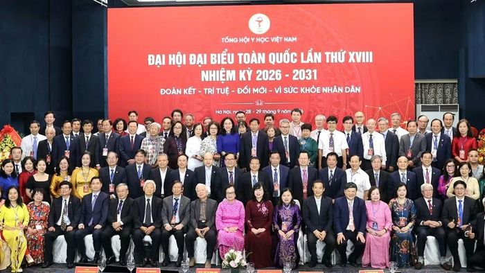 Các đại biểu tham dự Đại hội đại biểu toàn quốc lần thứ XVIII của Tổng hội Y học Việt Nam. (Ảnh: TRẦN MINH)