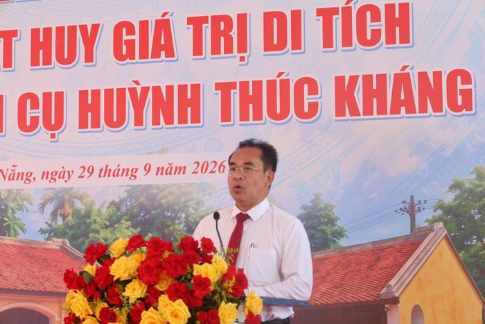 Phó Chủ tịch UBND TP Đà Nẵng Trần Anh Tuấn phát biểu tại buổi lễ.