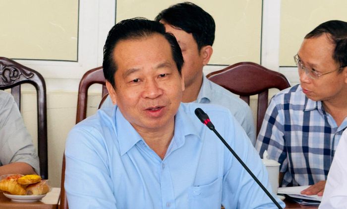  Ông Dương Vũ Nam, Phó Phó Giám đốc Sở Công thương tỉnh Cà Mau phát biểu tại buổi làm việc. ﻿Ảnh: ĐÌNH DƯ 
