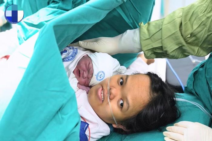 Em bé chào đời an toàn - Ảnh BVCC