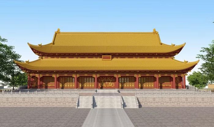 Phối cảnh Điện Kính Thiên.