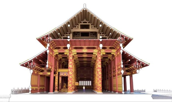 Phối cảnh Điện Kính Thiên.