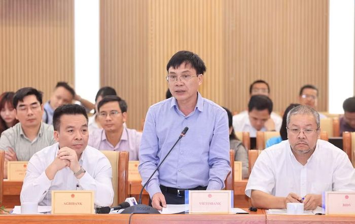 Ông Trần Hoài Nam, Phó Giám đốc Khối Khách hàng doanh nghiệp - Vietinbank. Ảnh: Tạ Hải.
