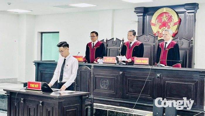 Phiên tòa rút kinh nghiệm do Chánh án TAND tỉnh Trần Ngọc Sơn làm chủ tọa.