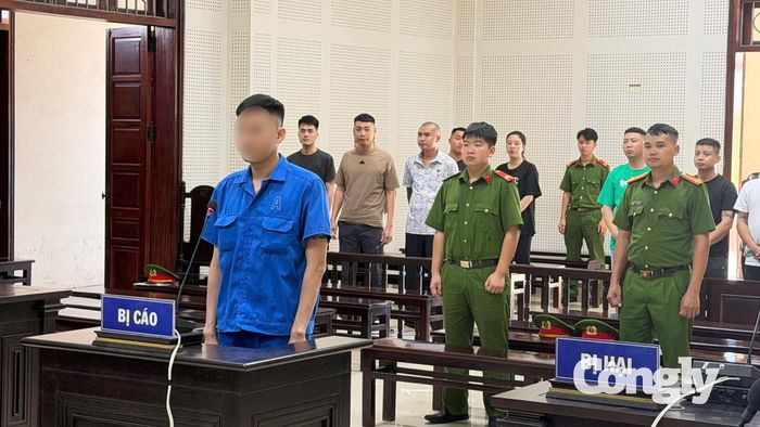 Bị cáo tại phiên tòa xét xử.