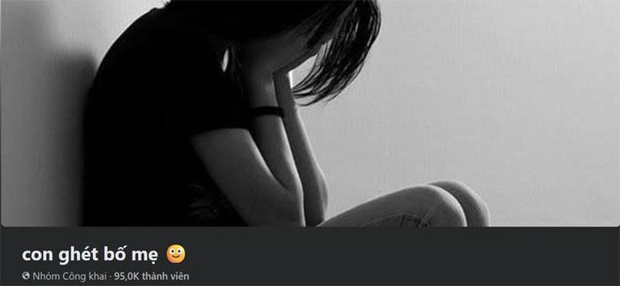 Nhóm "Con ghét bố mẹ" thu hút 90.000 thành viên. Ảnh: chụp màn hình