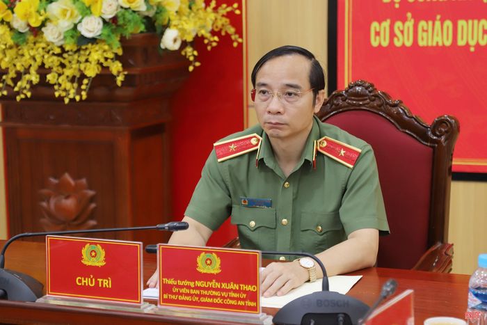 Chủ trì điểm cầu Hà Tĩnh.