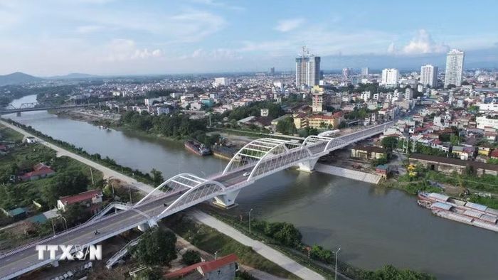 Đô thị Bắc Giang - trung tâm hành chính của thành phố Bắc Ninh. (Ảnh: Việt Hùng/TTXVN)