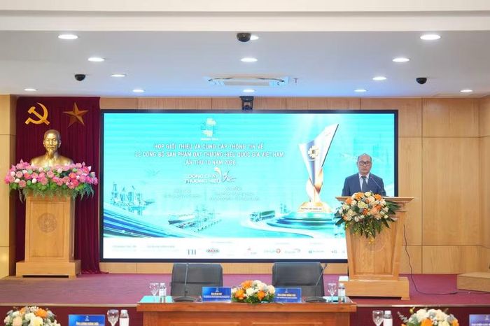 Thứ trưởng Bộ Công Thương Lương Hoàng Thái phát biểu tại buổi họp. (Ảnh: Bộ Công Thương)
