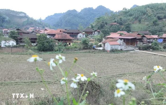 Làng du lịch cộng đồng xã Hữu Liên, tỉnh Lạng Sơn. (Ảnh: Anh Tuấn/TTXVN)
