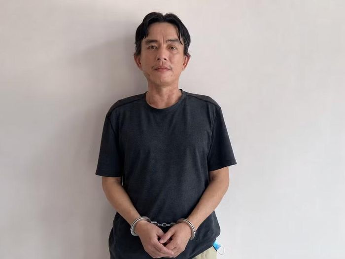 Đối tượng Nguyễn Thanh Dũng tại Cơ quan Công an Thành phố Hồ Chí Minh. (Ảnh: CA Thành phố Hồ Chí Minh cung cấp)