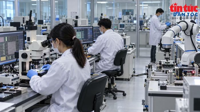 Hoạt động nghiên cứu, đổi mới sáng tạo tại các khu công nghệ cao góp phần tạo động lực tăng trưởng mới cho Thành phố. Ảnh minh hoạ