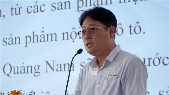 Ông Park Jung Kon, Tổng Giám đốc Công ty Trách nhiệm hữu hạn HS Hyosung Quảng Nam. Ảnh: Quốc Dũng/TTXVN