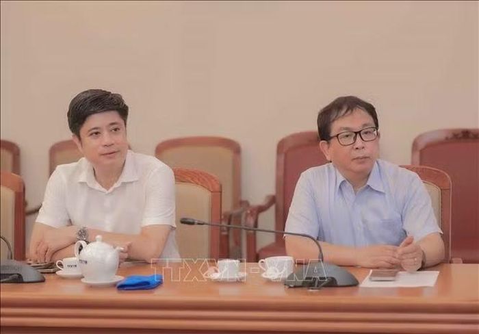 Lãnh đạo, cán bộ phụ trách tài chính và kế toán của các đơn vị thuộc Thông tấn xã tham dự buổi tập huấn.