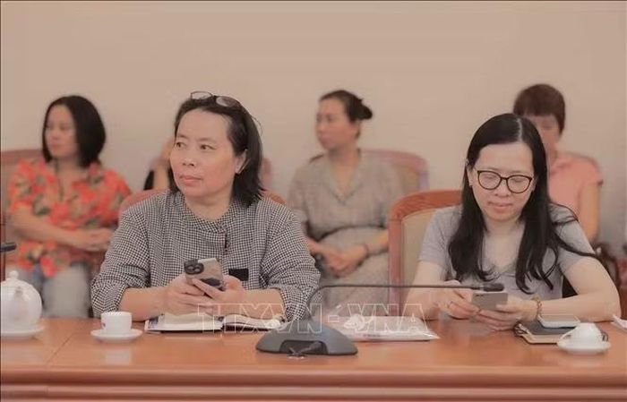 Lãnh đạo, cán bộ phụ trách tài chính và kế toán của các đơn vị thuộc Thông tấn xã tham dự buổi tập huấn.