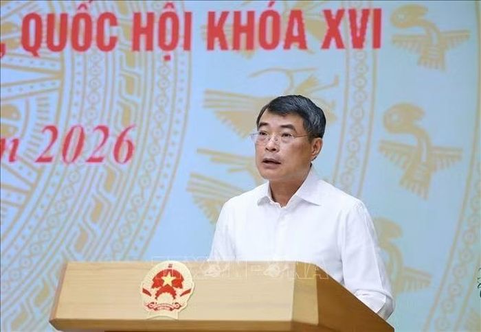 Ủy viên Bộ Chính trị, Bí thư Đảng uỷ Chính phủ, Thủ tướng Chính phủ Lê Minh Hưng phát biểu khai mạc Hội nghị Ban Thường vụ Đảng uỷ Chính phủ và Ban Thường vụ Đảng uỷ Quốc hội. Ảnh: Dương Giang/TTXVN