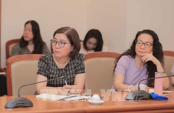 Lãnh đạo, cán bộ phụ trách tài chính và kế toán của các đơn vị thuộc Thông tấn xã tham dự buổi tập huấn. Ảnh: Phan Phương – TTXVN