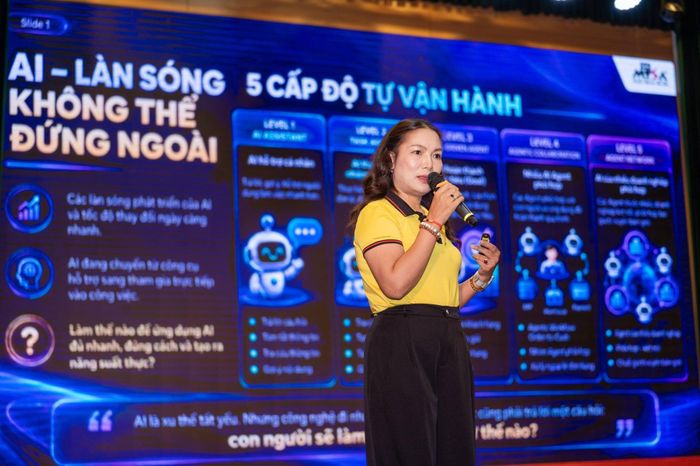 Bà Đinh Thị Thúy, Phó chủ tịch HĐQT Tập đoàn MISA. Ảnh: ICC