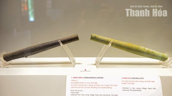 Súng lệnh và đạn chì được phát hiện và sưu tầm tại xã Xuân Lam, huyện Thọ Xuân (cũ).