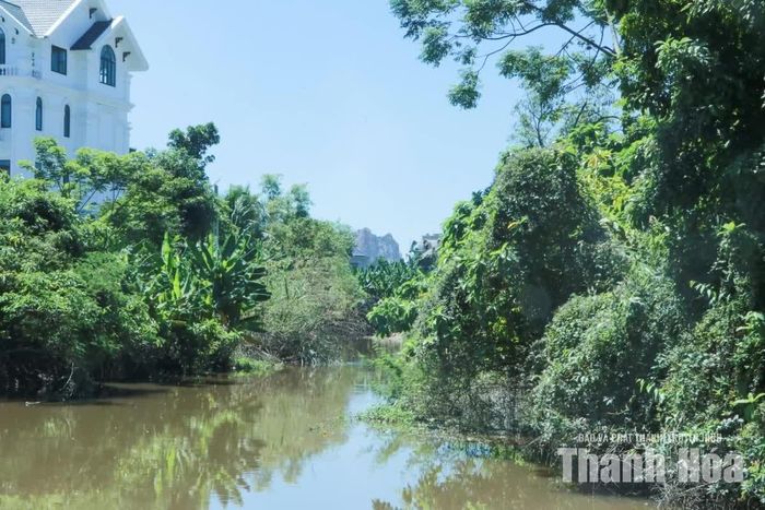 Khu vực ngã ba Nấp, nơi giao giữa sông nhà Lê và sông Vinh.