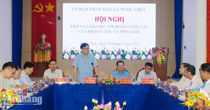 Phó Chánh Văn phòng Quốc gia về Dân tộc và miền núi, Bộ Dân tộc và Tôn giáo Đặng Tiến Hùng phát biểu kết luận.