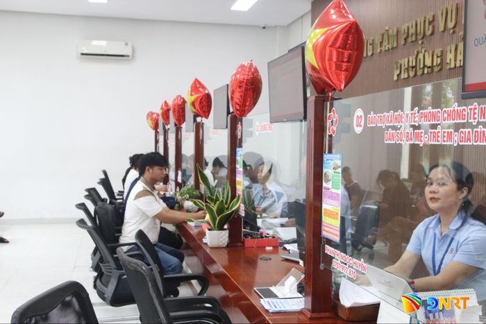 Trung tâm Phục vụ hành chính công phường Hải Châu. Ảnh: HÀN NGUYÊN