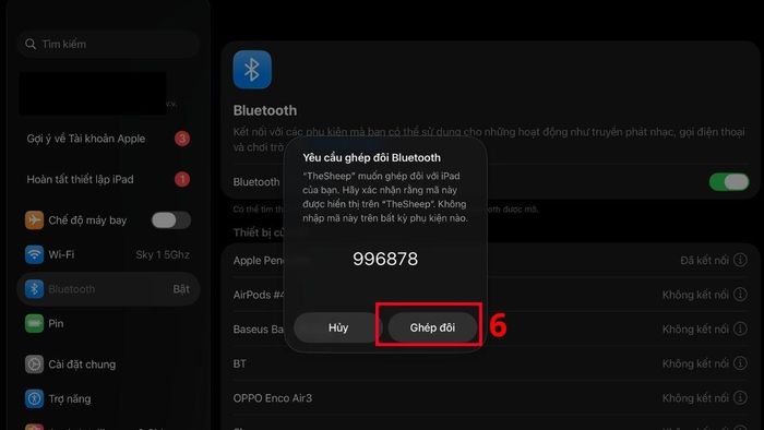 Thực hiện ghép đôi 2 thiết bị