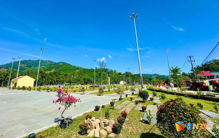 Một góc công trình Dự án phát huy giá trị di tích Nhà lưu niệm cụ Huỳnh Thúc Kháng. Ảnh: ALĂNG NGƯỚC