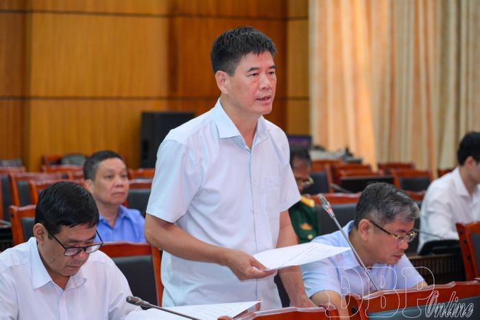 Tại hội nghị, các đại biểu tập trung báo cáo tiến độ thực hiện, giải ngân vốn đầu tư công.