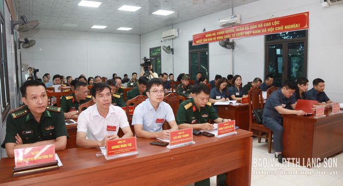 Các đại biểu dự khai mạc diễn tập