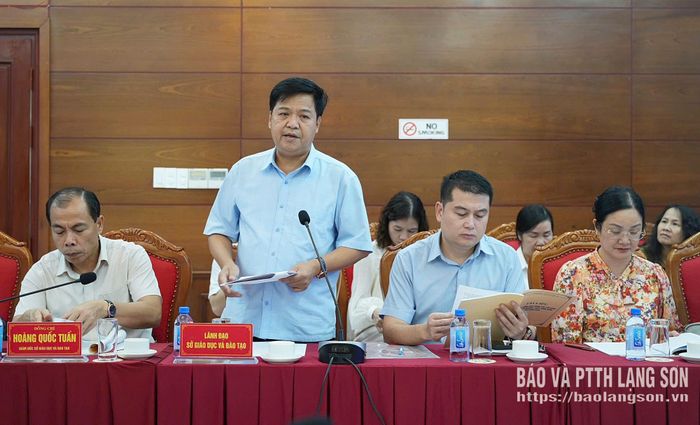 Lãnh đạo Sở GD&ĐT báo cáo kết quả tổ chức kỳ thi