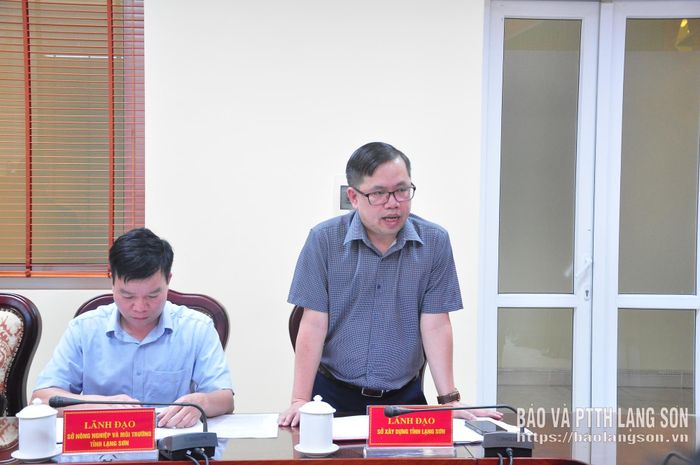 Đại diện Sở Xây dựng phát biểu ý kiến tại buổi kiểm tra