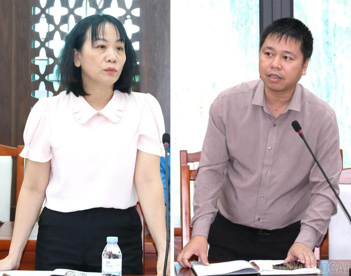 Lãnh đạo phòng chuyên môn phát biểu tiếp thu, trao đổi và làm rõ hướng xử lý, lộ trình khắc phục.