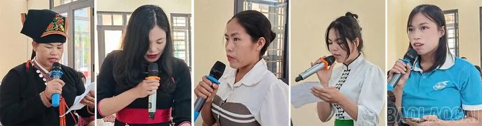 Các đại biểu dự hội nghị phát biểu ý kiến.