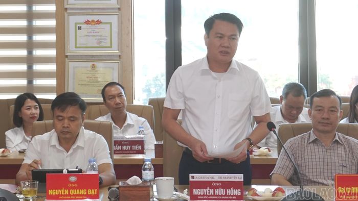 Các đại biểu hai cơ quan phát biểu tại buổi lễ.