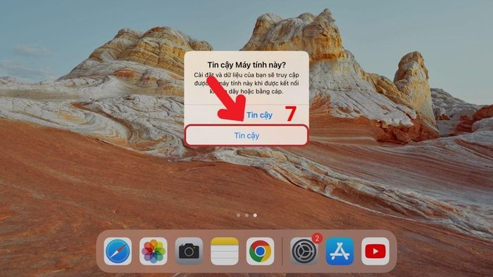Xác nhận lại trên iPad