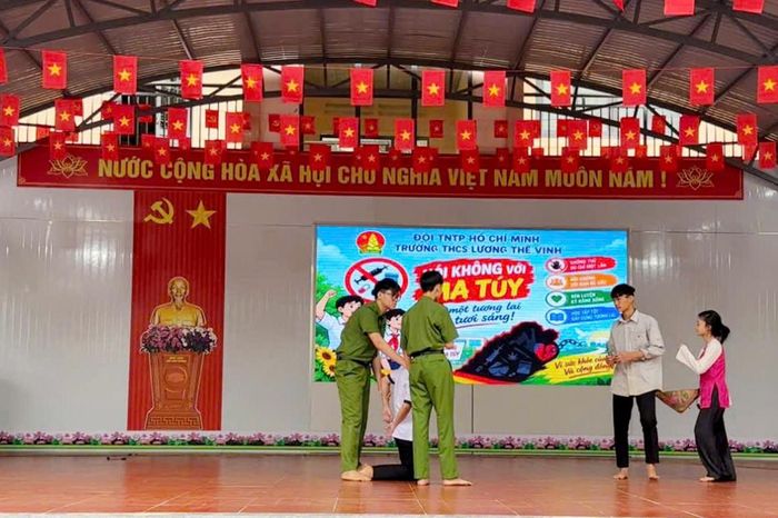 Học sinh xây dựng các tình huống để việc phòng, chống ma túy trong trường học gần gũi và thiết thực hơn