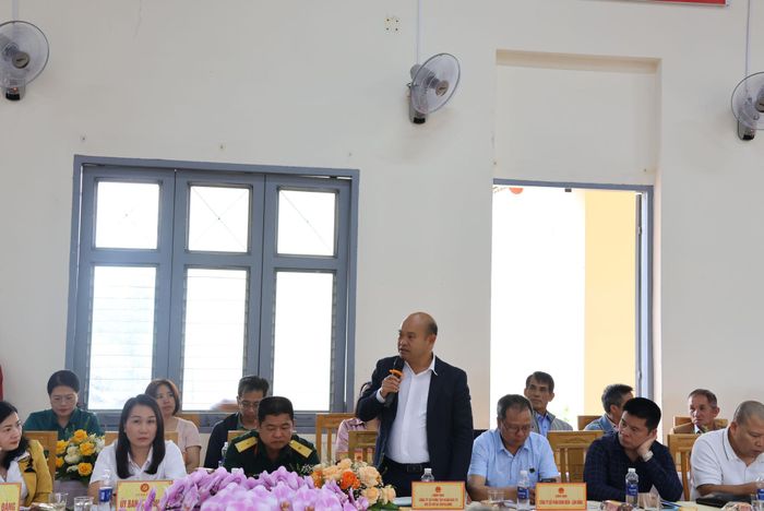 Ông Bùi Quang Sơn, Giám đốc điều hành vùng Lâm Đồng Công ty cổ phần Tập đoàn đầu tư địa ốc NOVA (NOVALAND) phát biểu ý kiến tại hội nghị