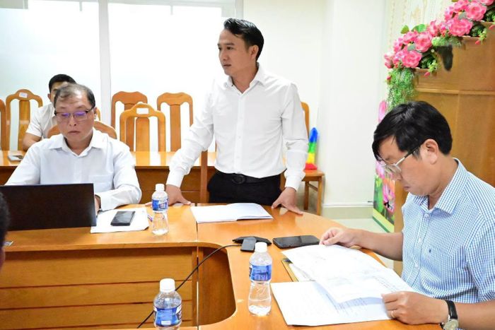 Chủ tịch UBND phường Phú Thủy Nguyễn Thanh Nghị phát biểu