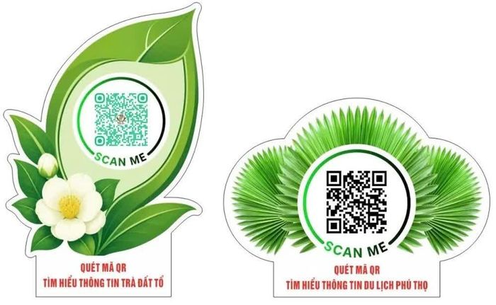 Mã QR phục vụ kết nối và cung cấp thông tin cho khách du lịch.