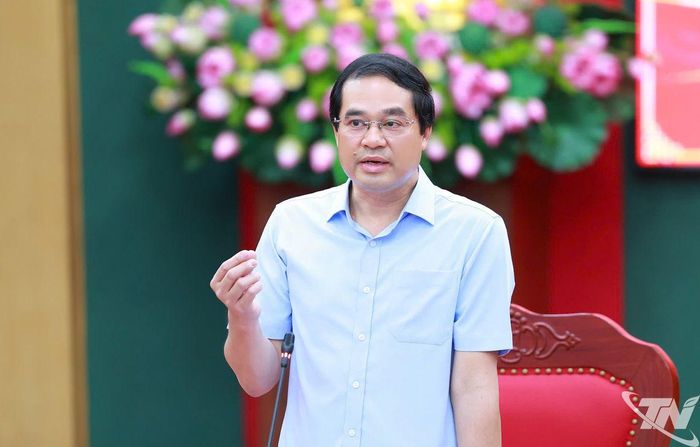 Đồng chí Bí thư Tỉnh ủy Trịnh Xuân Trường phát biểu chỉ đạo.