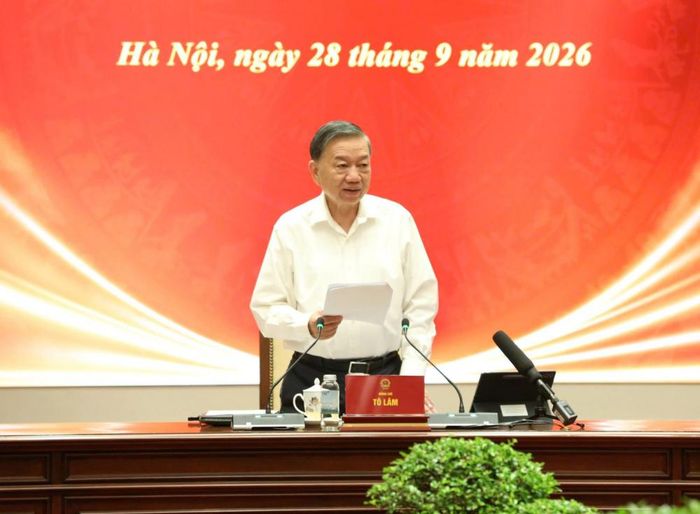Tổng Bí thư, Chủ tịch nước Tô Lâm chủ trì Phiên họp tháng 9/2026 của Thường trực Ban Chỉ đạo Trung ương về hoàn thiện thể chế và thực thi pháp luật. (Ảnh: Cổng TTĐT Đảng Cộng sản Việt Nam)