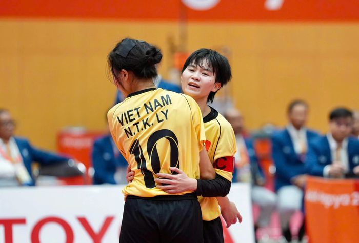 Cầu mây nữ Việt Nam giành Huy chương Vàng ASIAD 20 (Ảnh: Độc Lập).
