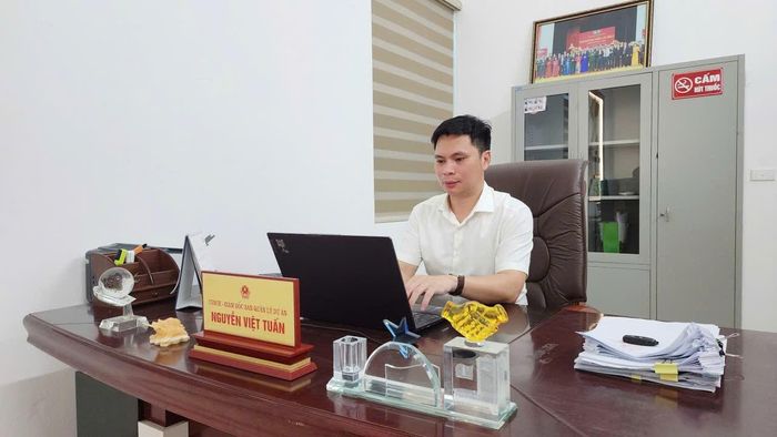Ông Nguyễn Việt Tuấn, Giám đốc Ban QLDA xã Nguyệt Đức.