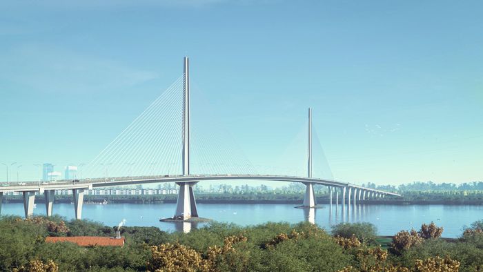 Phối cảnh dự án cầu Long Hưng.