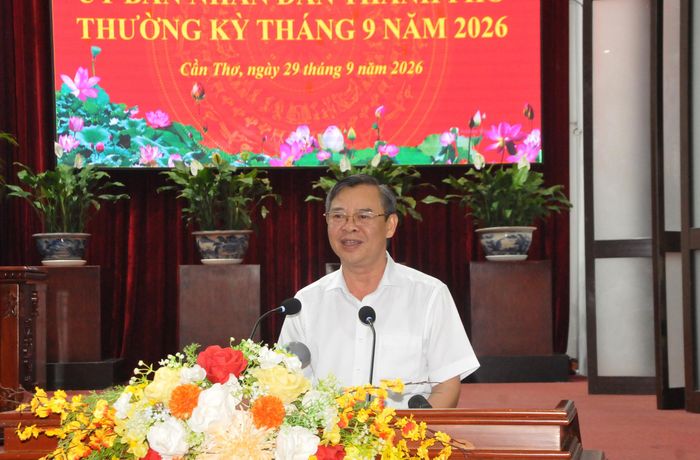 Ông Trương Cảnh Tuyên, Chủ tịch UBND TP Cần Thơ kết luận tại phiên họp chiều 29/9.